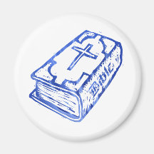 Bleu de bible magnets pour réfrigérateur