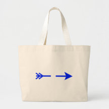 Bleu de flèche cassé les cadeaux de Zazzle de MUSÉ Sac