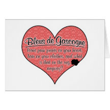 Bleu de Gascogne Paw Prints Dog Humour Cards