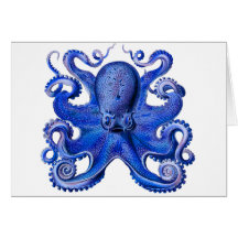 Bleu de poulpe de Haeckel Cartes