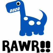 Bleu de Rawr Dino Photo En Découpe