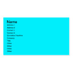 Bleu de résumé sur le carte de visite noir