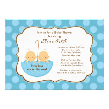 Bleu d'invitation de baby shower de parapluie de g