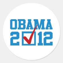 BLEU D'OBAMA 2012 DE VOTE AUTOCOLLANT