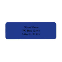 Bleu Étiquettes D’adresse Retour