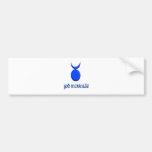 bleu incarné d'un dieu adhésif pour voiture