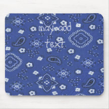 Bleu occidental Mousepad de pays de style Tapis De Souris