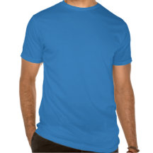 Bleu Pacifique adapté de T-shirt de l'encolure ras