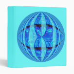 Bleu rond bleu de classeur de globe