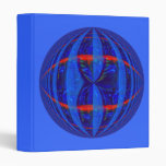 Bleu rond bleu-foncé de classeur de globe