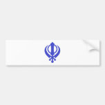 Bleu sikh de Khanda Adhésifs Pour Voiture