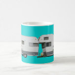 Bleu vintage en boîte d'Aqua de photographie de re Tasse