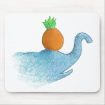 Blind elephant balancing a pineapple... mouse pads
