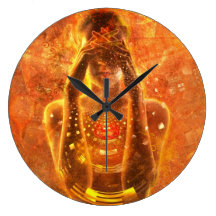 Blind Love Large Round Clock
