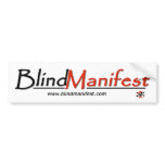 Blind Manifest Bumper Sticker bumper stickers