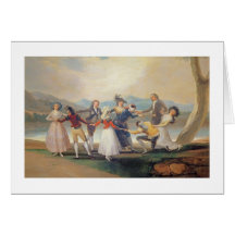 Blind Man's Buff, 1788-9 (tapestry cartoon) (for s Greeting Cards