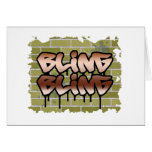 bling bling graffiti  design card