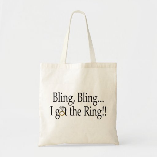 Bling Bling, I Got The Ring Canvas Bag