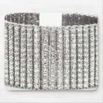 Bling diamonds cuff bracelet jewellery mousepad