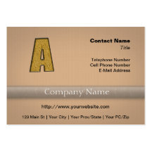 Bling Gold A Business Card Template