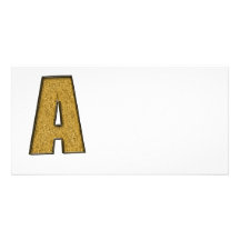 Bling Gold A Photo Card Template