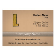Bling Gold L Business Cards