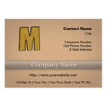 Bling Gold M Business Cards