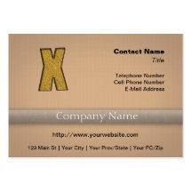 Bling Gold X Business Card