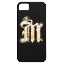 Bling Monogram M iPhone 5 Case