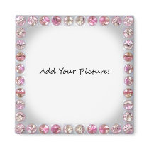 Bling Picture Frame!  Add your own picture. Refrigerator Magnets