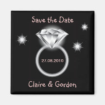 Bling Ring Save The Date Magnet