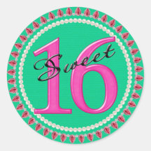 Bling Sweet 16 Sticker