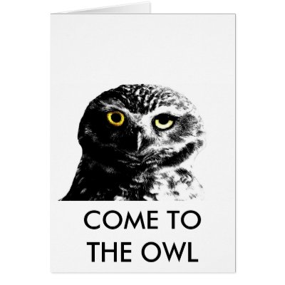 BLINK OWL CARD by AFROFUSION