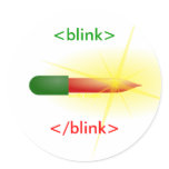 blinky tree light sticker