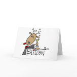 Blitzen Reindeer T-shirts and Gifts Greeting Cards