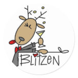Blitzen Reindeer T-shirts and Gifts stickers