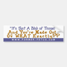 Blob of Tissue Bumper Bumper Stickers