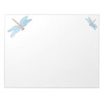 Bloc - notes bleu de libellules bloc-notes