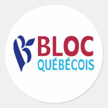 Bloc Quebecois Round Stickers
