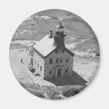 Block Island North Lighthouse Refrigerator Magnet