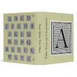 Block Letter "A" Woodcut Woodblock Initial