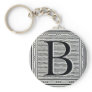 Block Letter "B" Woodcut Woodblock Inital