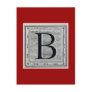 Block Letter "B" Woodcut Woodblock Inital