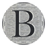 Block Letter "B" Woodcut Woodblock Inital
