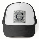 Block Letter "G" Woodcut Woodblock Inital