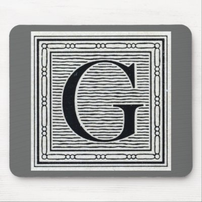 Block Letter "G" Woodcut Woodblock Inital by ZephyrusBooks