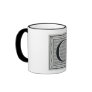 Block Letter "G" Woodcut Woodblock Inital Mugs