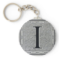 Block Letter "I" Woodcut Woodblock Inital