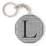 Block Letter "L" Woodcut Woodblock Inital