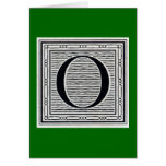 Block Letter "O" Woodcut Woodblock Inital